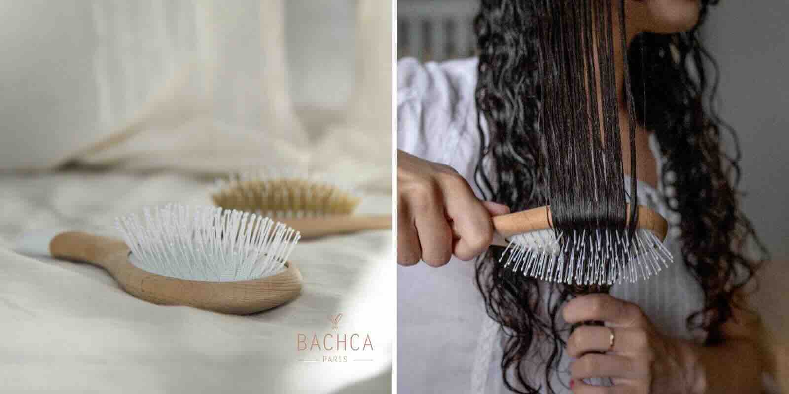 BACHCA Paris Detangling & Volume Hair Brush in beech wood with soft nylon pins
